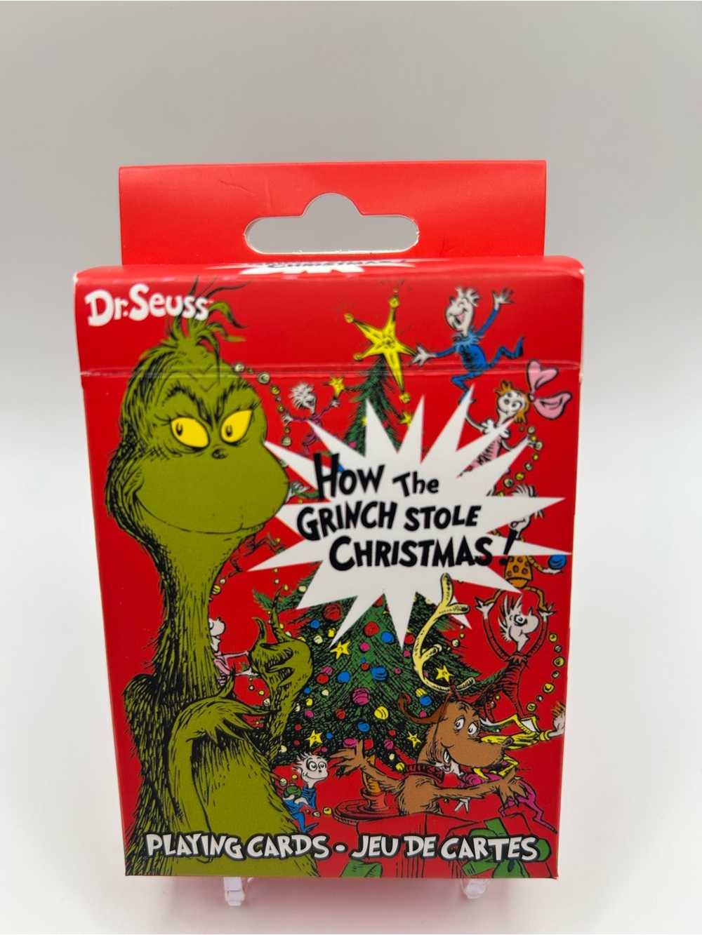 Dr. Seuss How The Grinch Stole Christmas Red Playing Cards NIB